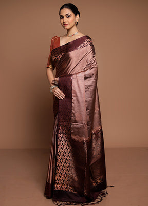 Beach Dupion Silk Saree With Blouse Piece