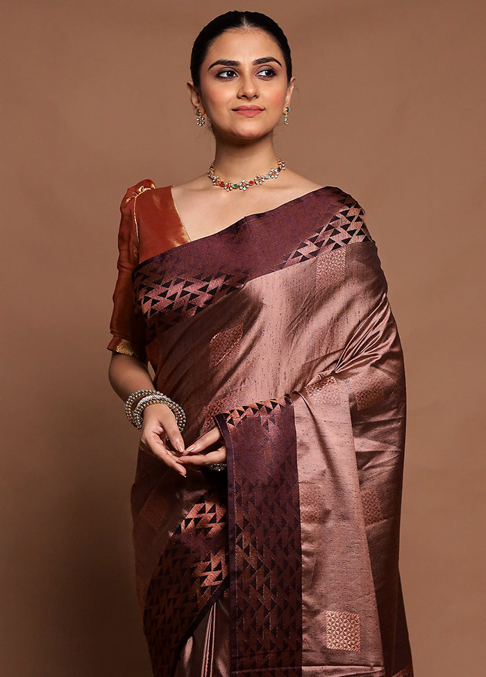 Beach Dupion Silk Saree With Blouse Piece