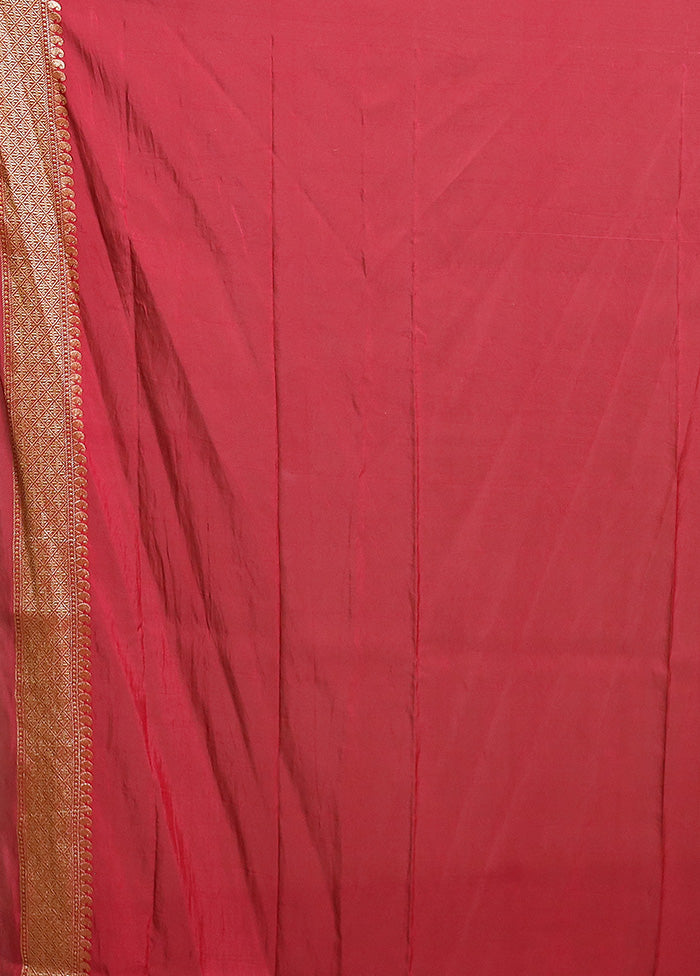 Pink Georgette Saree With Blouse Piece