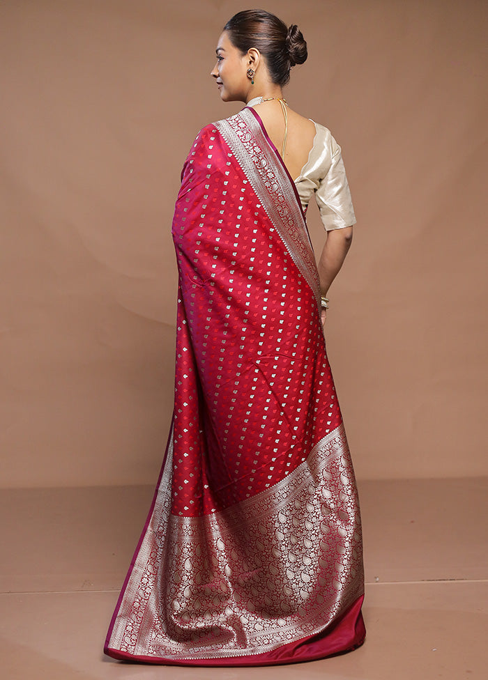 Purple Katan Silk Saree With Blouse Piece