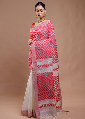 Multicolor Cotton Saree With Blouse Piece