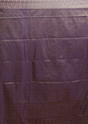 Blue Kanjivaram Silk Saree With Blouse Piece
