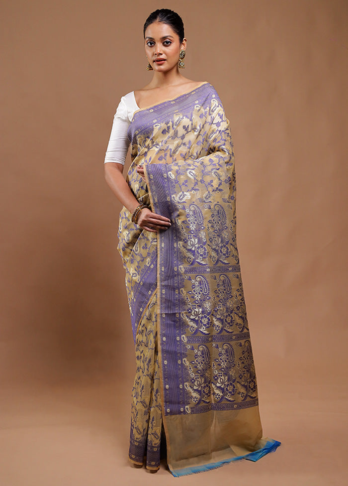 Beach Kora Silk Saree With Blouse Piece