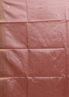 Purple Tussar Silk Saree With Blouse Piece