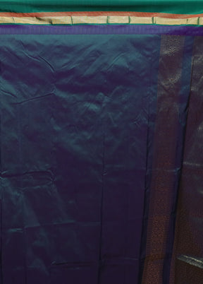 Purple Kanjivaram Silk Saree With Blouse Piece