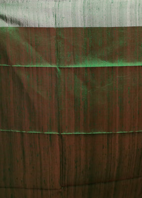 Red Dupion Silk Saree With Blouse Piece