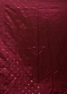 Pink Dupion Silk Saree With Blouse Piece