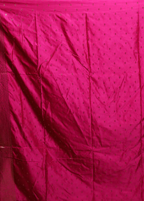 Pink Dupion Silk Saree With Blouse Piece
