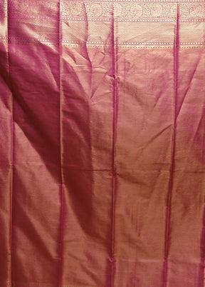 Gold Tissue Silk Saree With Blouse Piece