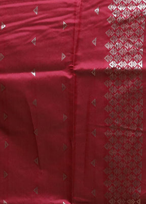 Pink Dupion Silk Saree With Blouse Piece