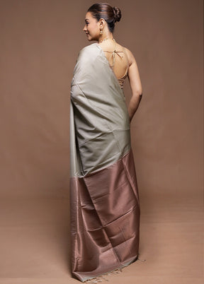 Pink Dupion Silk Saree With Blouse Piece