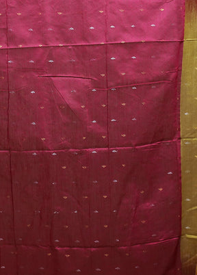 Green Cotton Saree With Blouse Piece