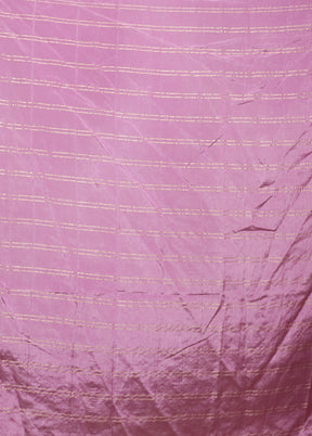 Purple Dupion Silk Saree With Blouse Piece
