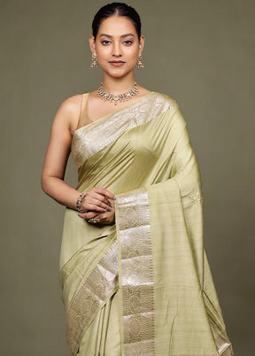 Cream Handloom Dupion Pure Silk Saree With Blouse Piece