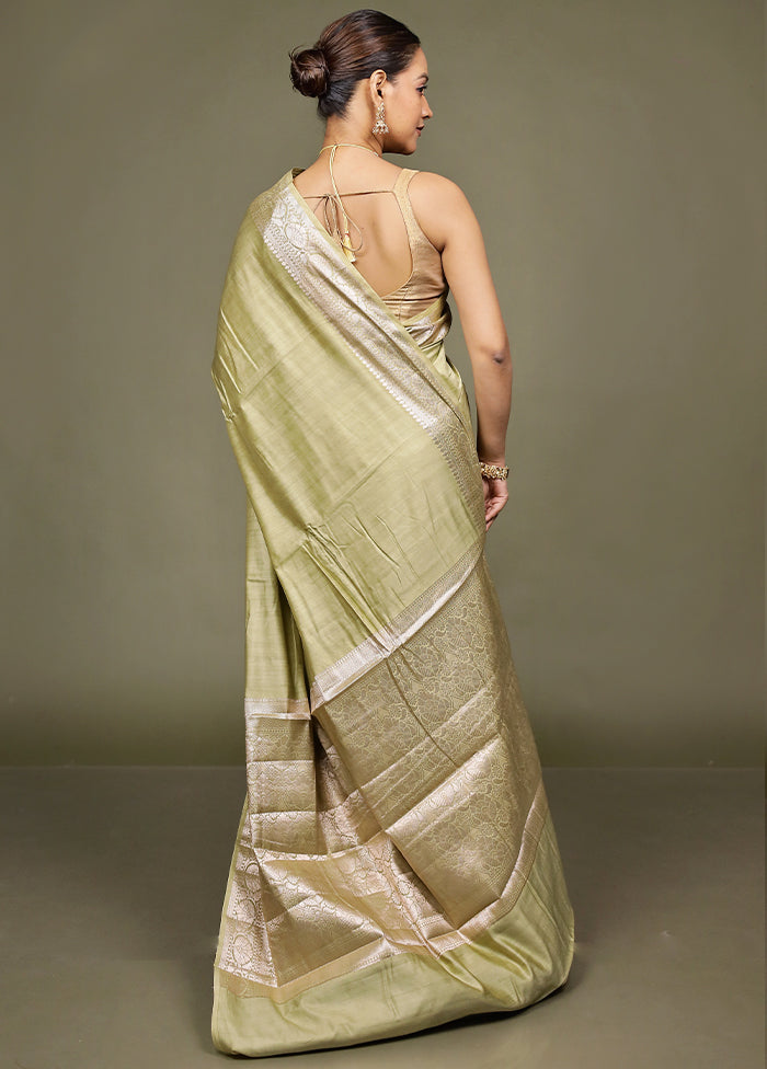 Cream Handloom Dupion Pure Silk Saree With Blouse Piece