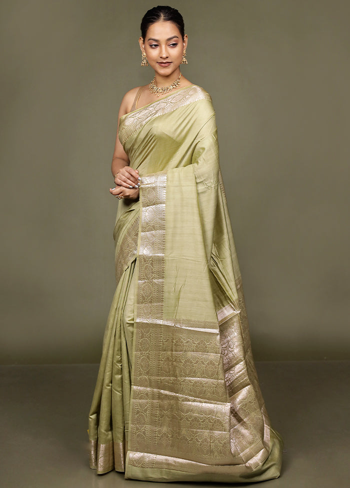 Cream Handloom Dupion Pure Silk Saree With Blouse Piece