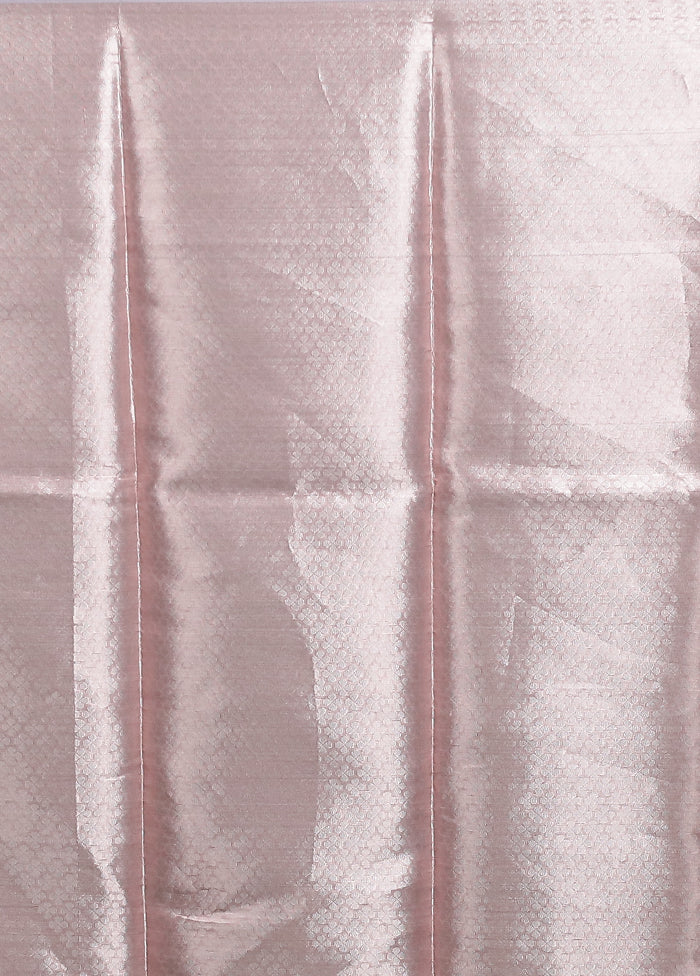 Pink Organza Saree With Blouse Piece