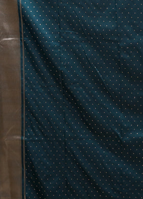 Green Katan Silk Saree With Blouse Piece