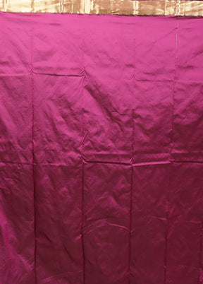 Purple Kanjivaram Silk Saree With Blouse Piece