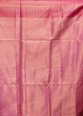Grey Dupion Silk Saree With Blouse Piece