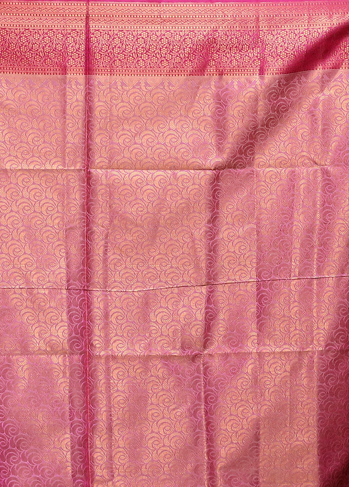 Grey Dupion Silk Saree With Blouse Piece