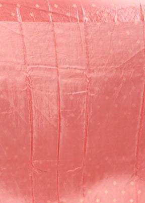 Pink Dupion Silk Saree With Blouse Piece