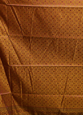 Pink Handloom Jamewar Pure Silk Saree With Blouse Piece