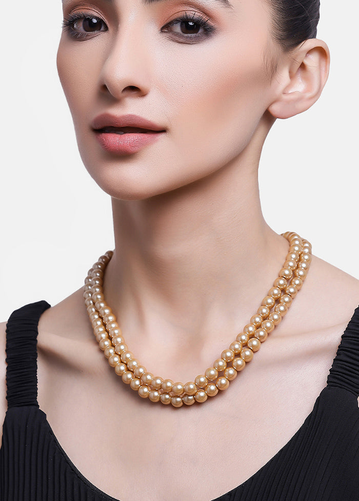 Gold Plated Eye Catching Pearl Necklace - Indian Silk House Agencies