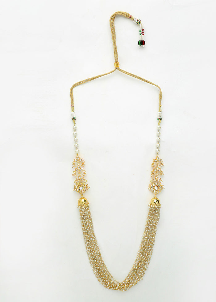 White Pearl Jhumki Necklace - Indian Silk House Agencies