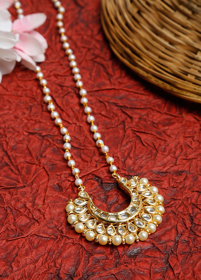 Gold Plated Kundan Chain - Indian Silk House Agencies