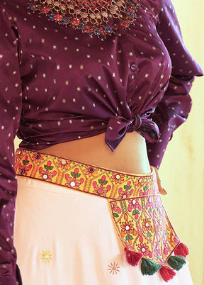 2 Pc Purple Readymade Silk Lehenga Set - Indian Silk House Agencies