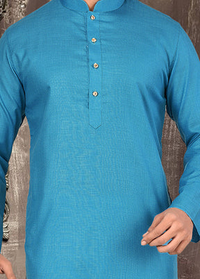 2 Pc Firoza Cotton Kurta Pajama Set - Indian Silk House Agencies