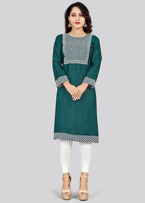 Rama Readymade Cotton Long Kurti - Indian Silk House Agencies