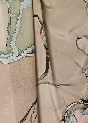 Grey Spun Silk Saree With Blouse Piece - Indian Silk House Agencies
