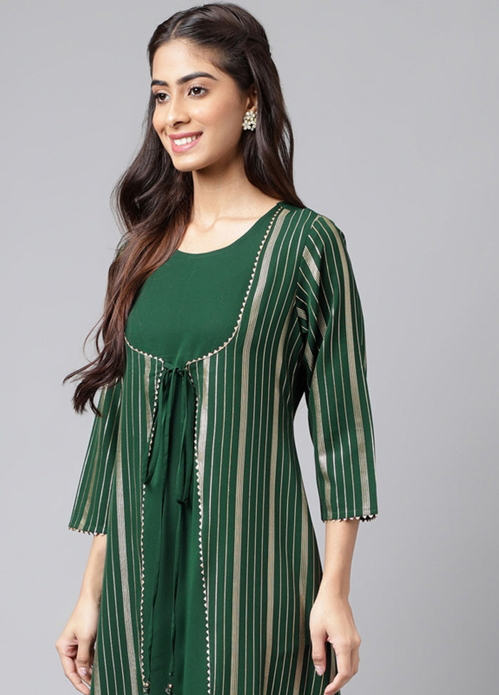 Green Readymade Silk Kurti - Indian Silk House Agencies