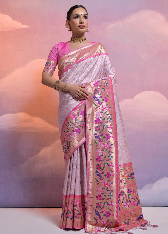 Purple Dupion Silk Saree With Blouse Piece - Indian Silk House Agencies