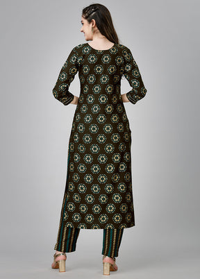 2 Pc Coffee Readymade Rayon Kurti Set