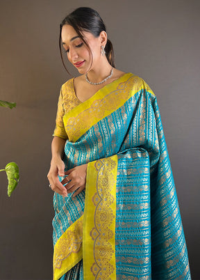 Firoza Dupion Silk Saree With Blouse Piece