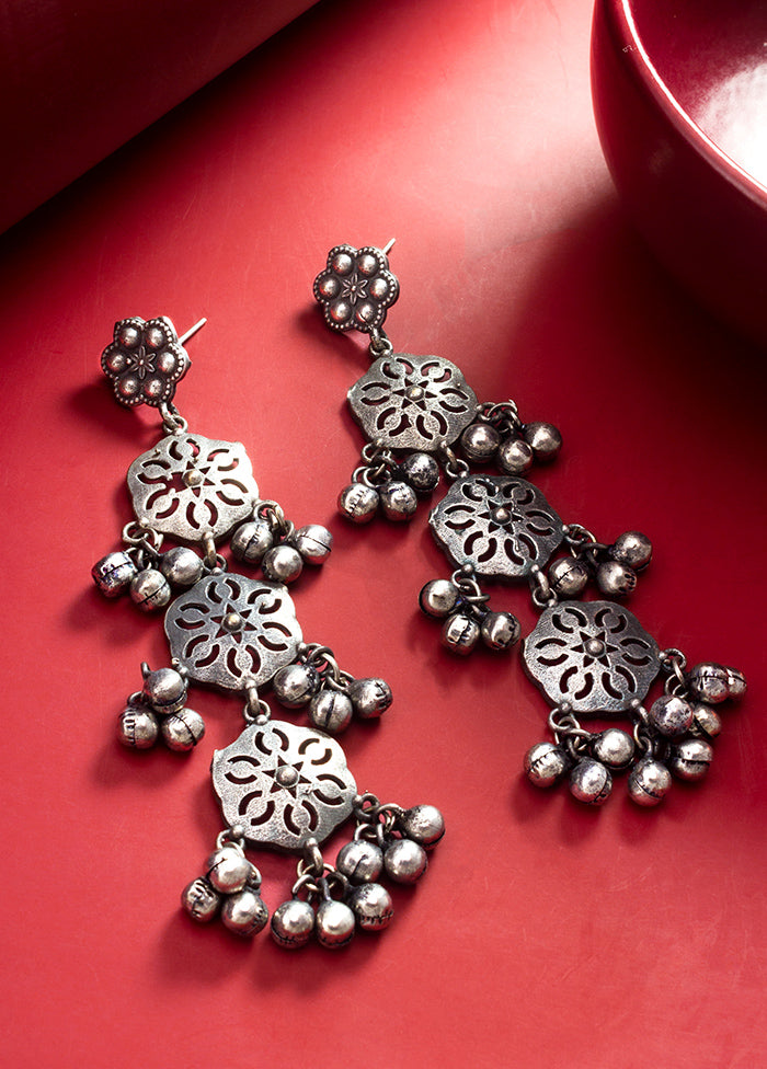 Silver Brass Antique Earrings