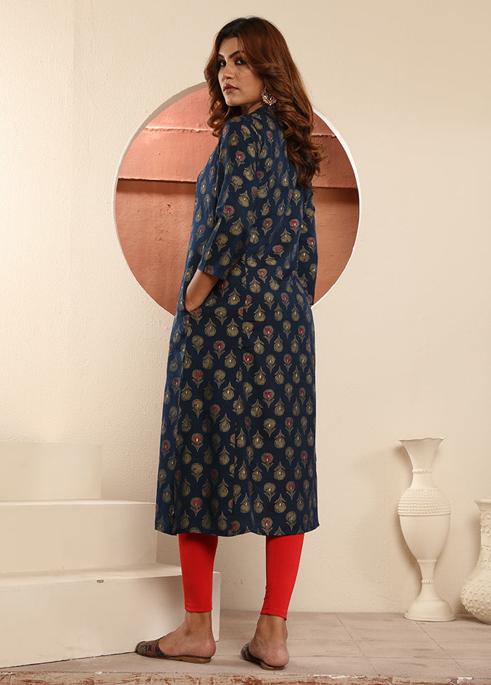 Blue Readymade Viscose Kurti