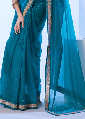 Firoza Net Net Saree With Blouse Piece