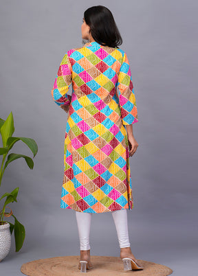 Multicolor Readymade Rayon Kurti