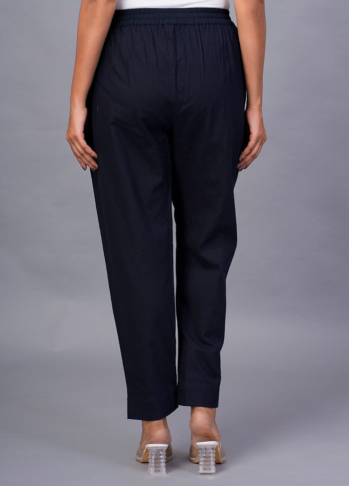 Blue Cotton Festive Pant