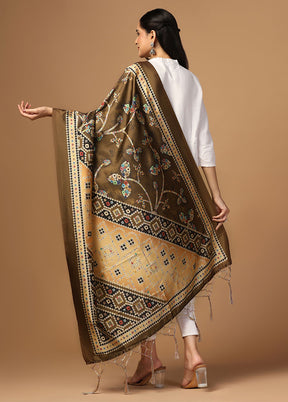 Green Art Silk Dupatta