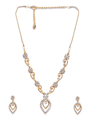 Gold Plated Mesmerizing Jewellery Set - Indian Silk House Agencies