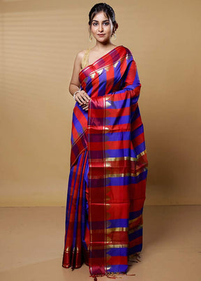 Multicolor Cotton Saree With Blouse Piece