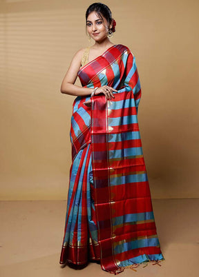 Multicolor Cotton Saree With Blouse Piece