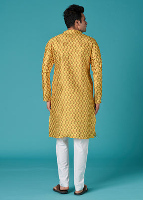 Multicolor Sequence Work Silk Kurta - Indian Silk House Agencies