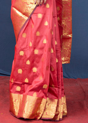 Rani Dupion Silk Saree With Blouse Piece - Indian Silk House Agencies