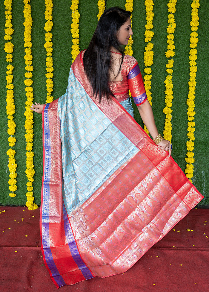 Firoza Dupion Silk Saree With Blouse Piece - Indian Silk House Agencies